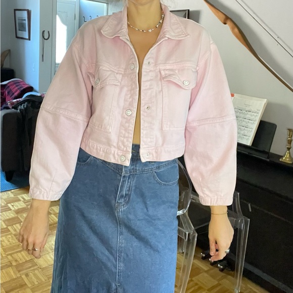 Crop pink jacket - Picture 4 of 6